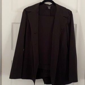 Maurices black pinstripe suit